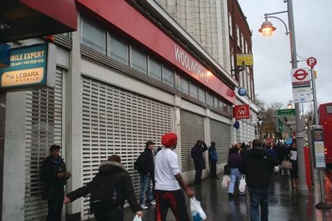 The Brixton Woolies re-opened for a time as a discount store but has now closed